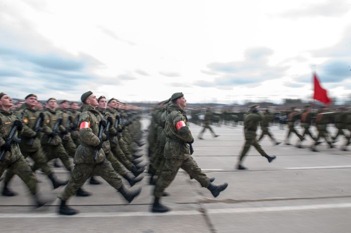 Репетиция Парада Победы в Алабино