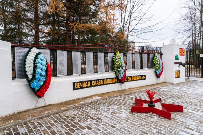 Памятник погибшим землякам в период Великой Отечественной войны в деревне Дубранивка округа Шаховская