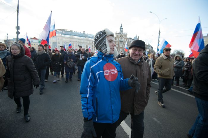 Марш памяти убитого политика Бориса Немцова в Москве