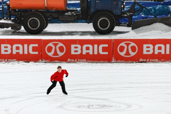 Чемпионат России по мотогонкам на льду в Красногорске