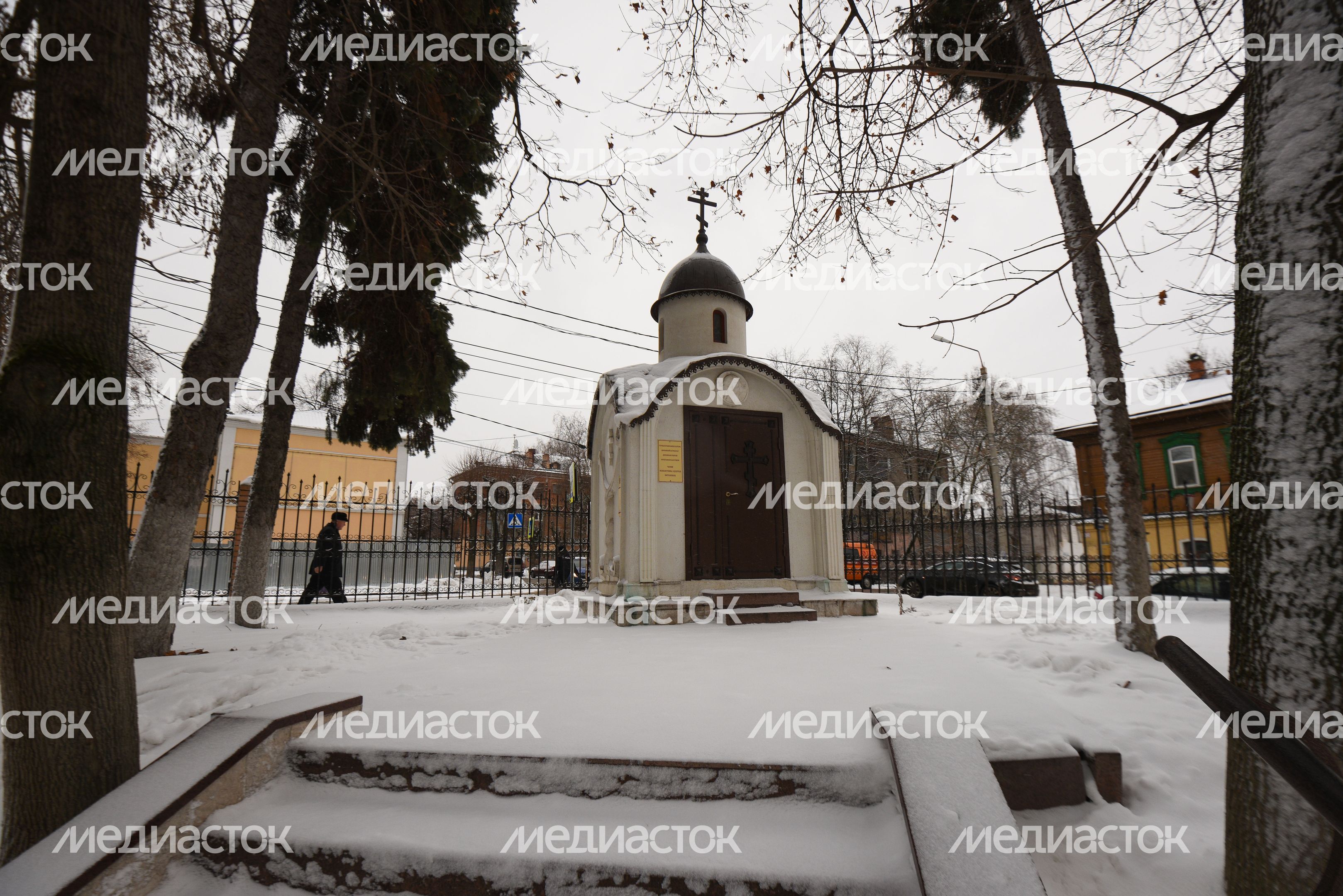 Виды города Серпухов зимой