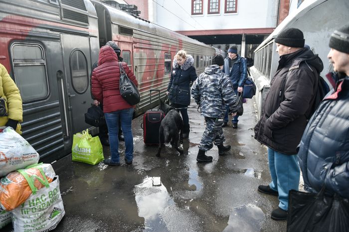 Работа Полции на Казанском вокзале
