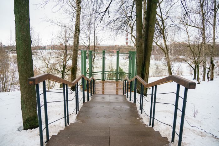 Раменский городской парк культуры и отдыха зимой