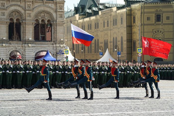 Генеральная репетиция парада Победы в Москве в 2021 году