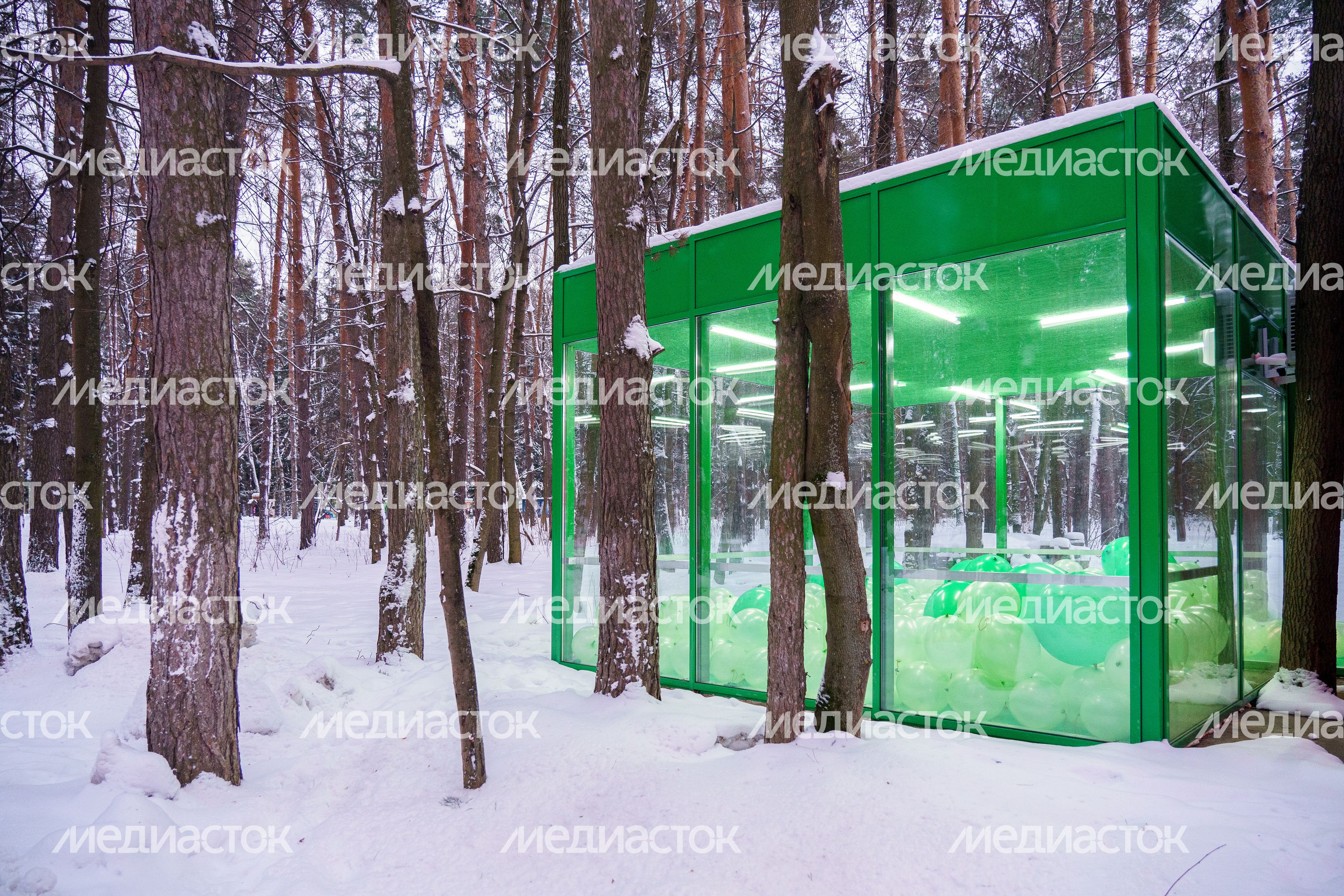Домодедово. Арт-объект «Кубикус» в парке «Елочки» Домодедово. Арт-объект «Кубикус» в парке «Елочки»