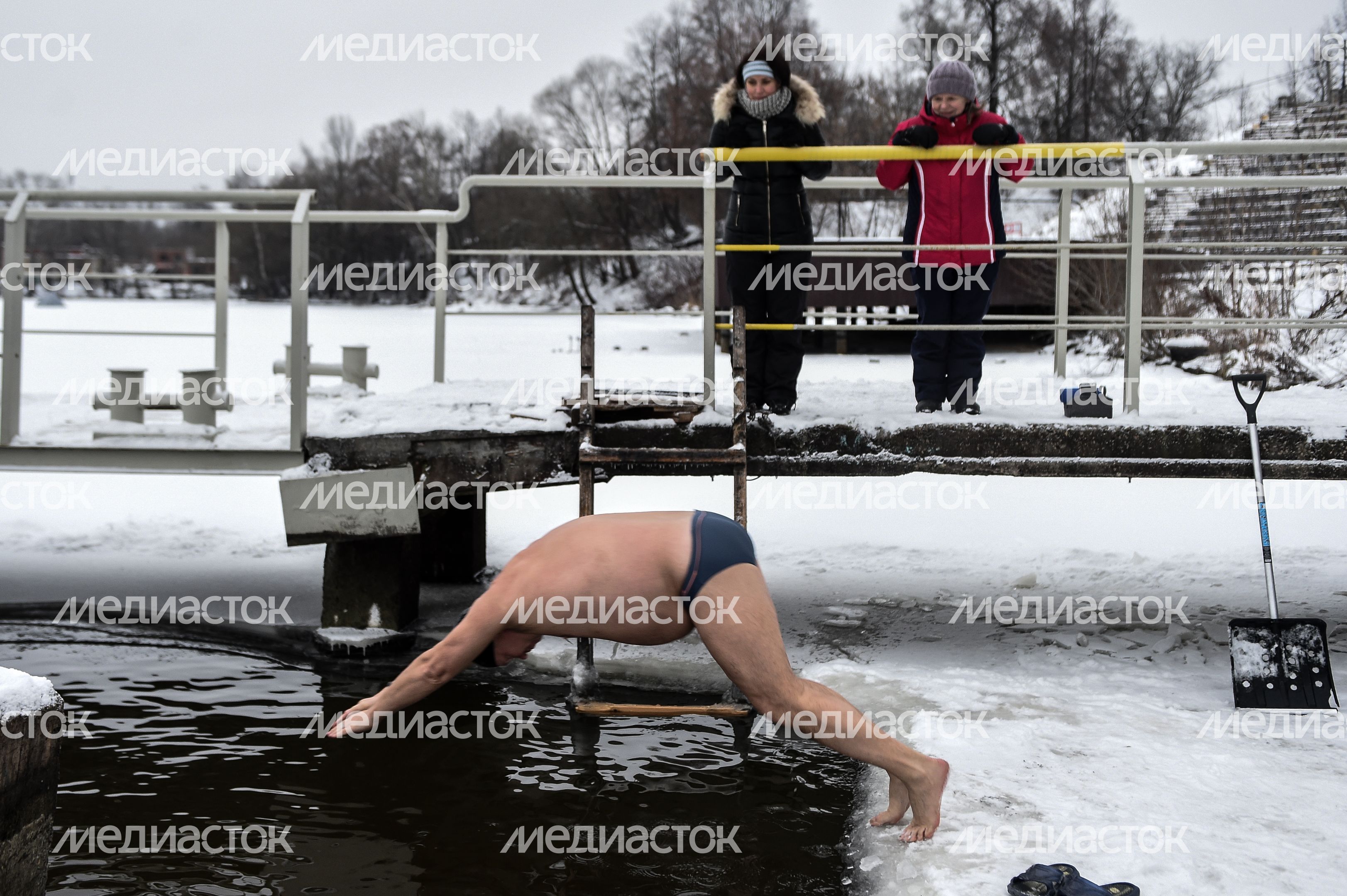Купание моржей в Долгопрудном