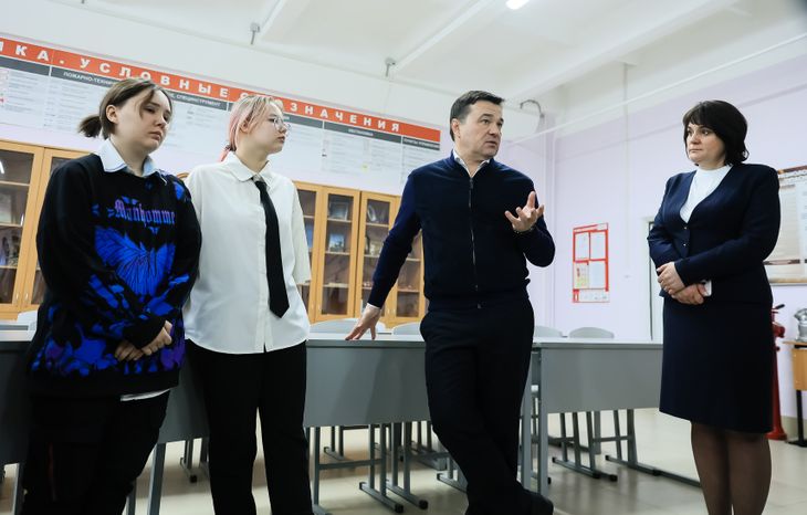 Посещение Губернатором Павлово-Посадского Техникума