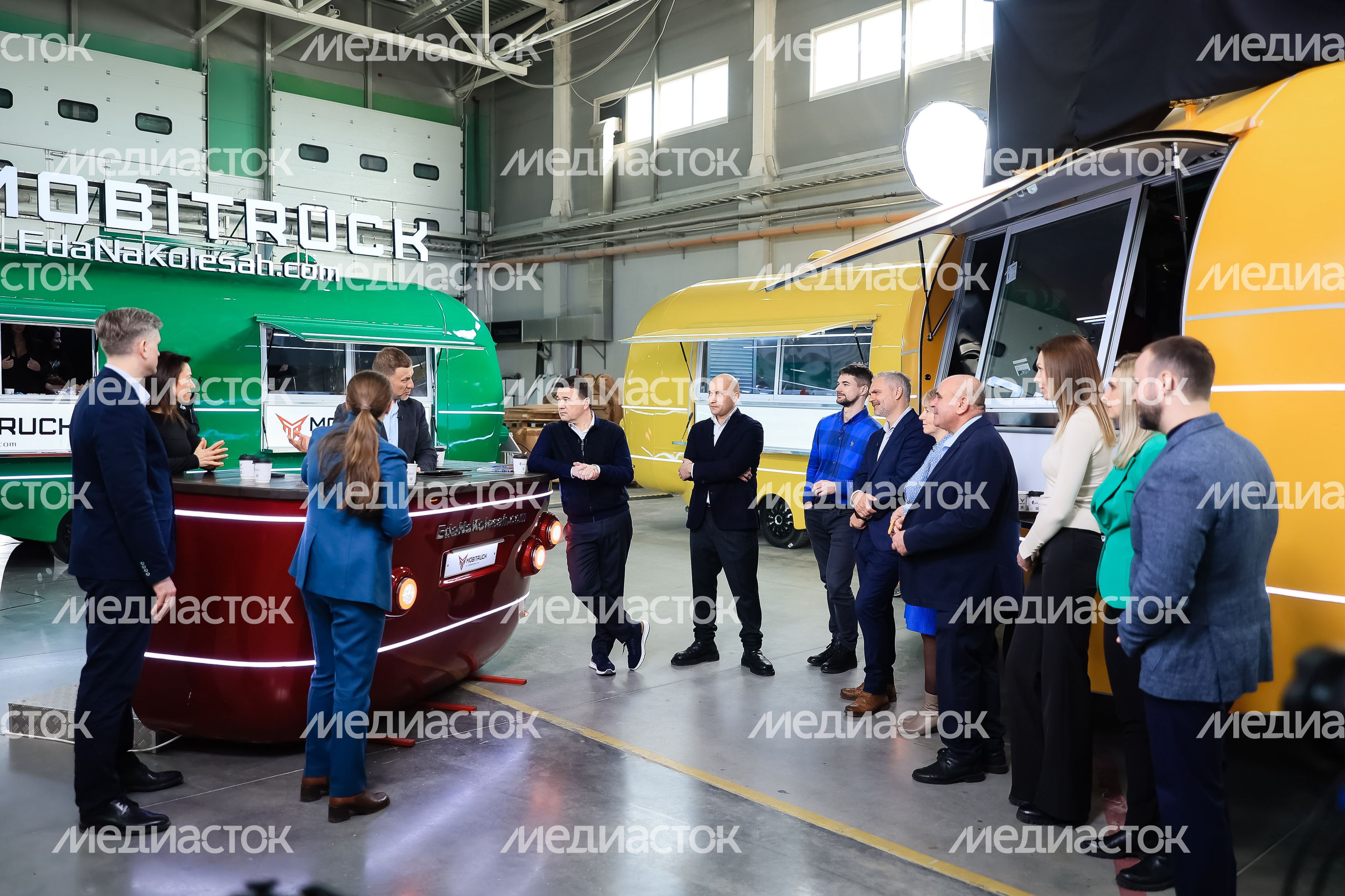 Посещение губернатором производства мобитраков в Истре