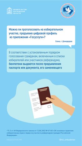 Можно ли проголосовать на избирательном участке с профилем Госуслуг вертикаль 01