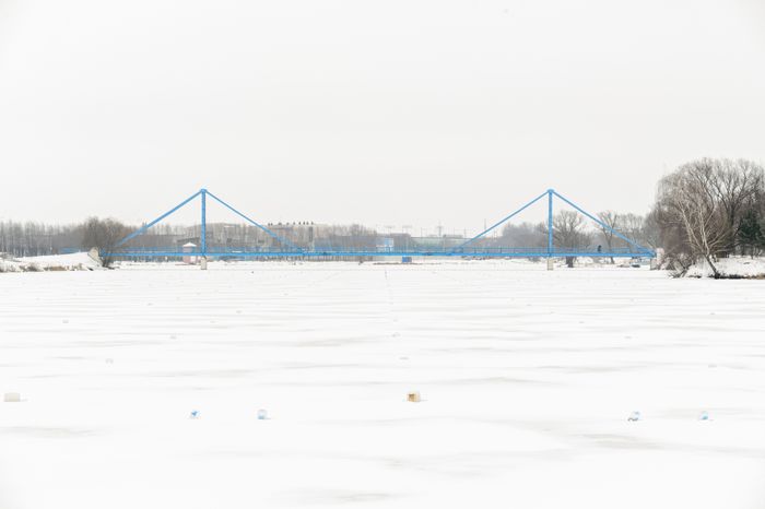 Бронницы. Парк «Бронницкий луг». Зима