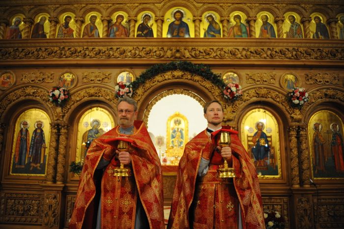 Пасхальное богослужение в Троицке