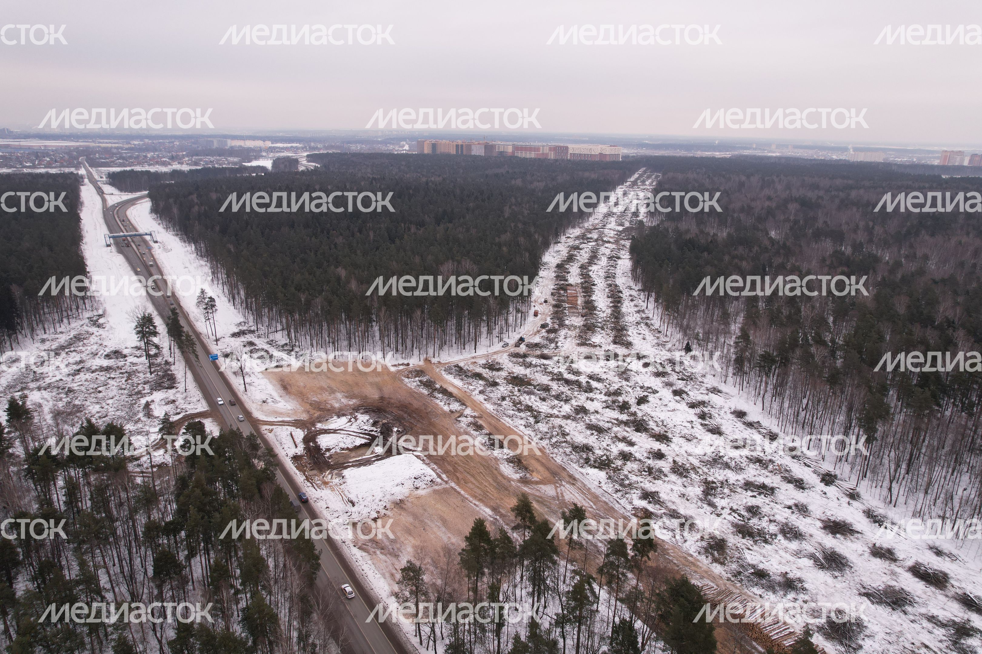 Проверка хода строительства Южно-Лыткаринской автодороги (ЮЛА) Губернатором Подмосковья