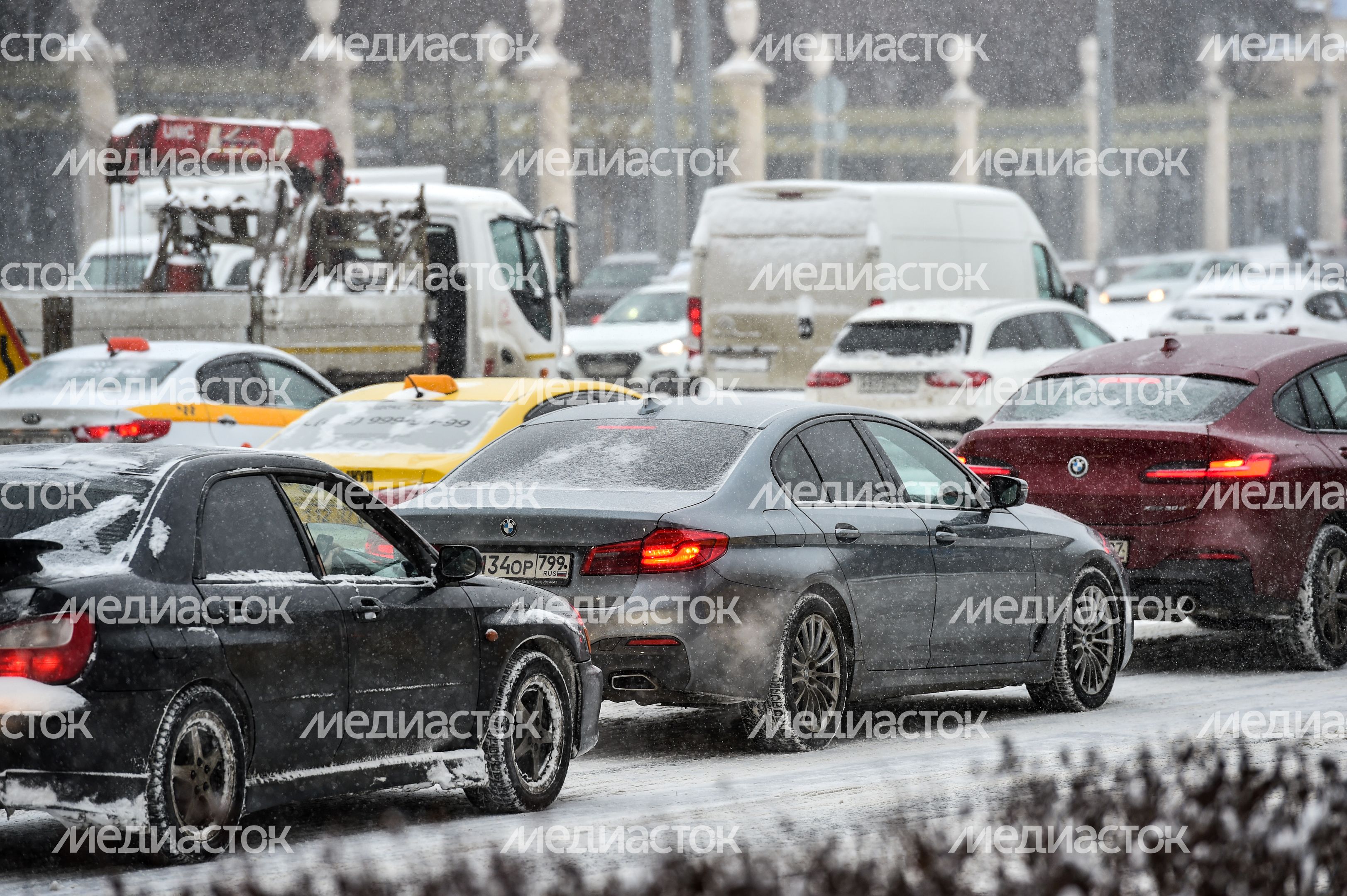 Снегопад в Москве