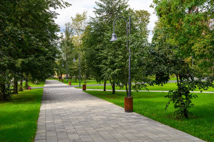 Сквер Бугрова после благоустройства в Ногинске Богородского округа