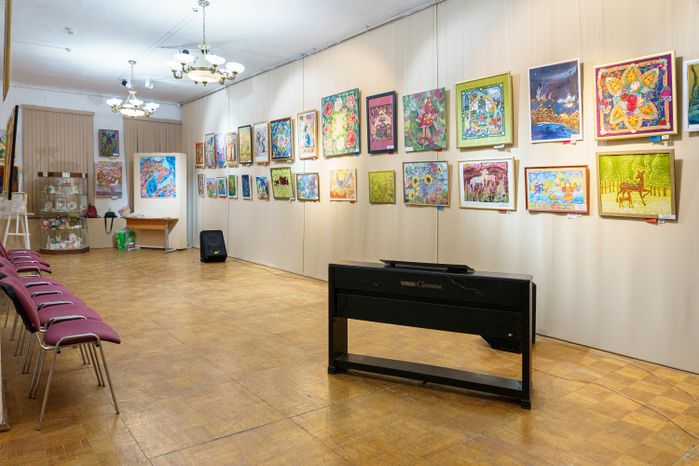XXV Московская областная выставка-конкурс «Роспись ткани» в выставочном зале «Дома Широкова» Павлововского Посада