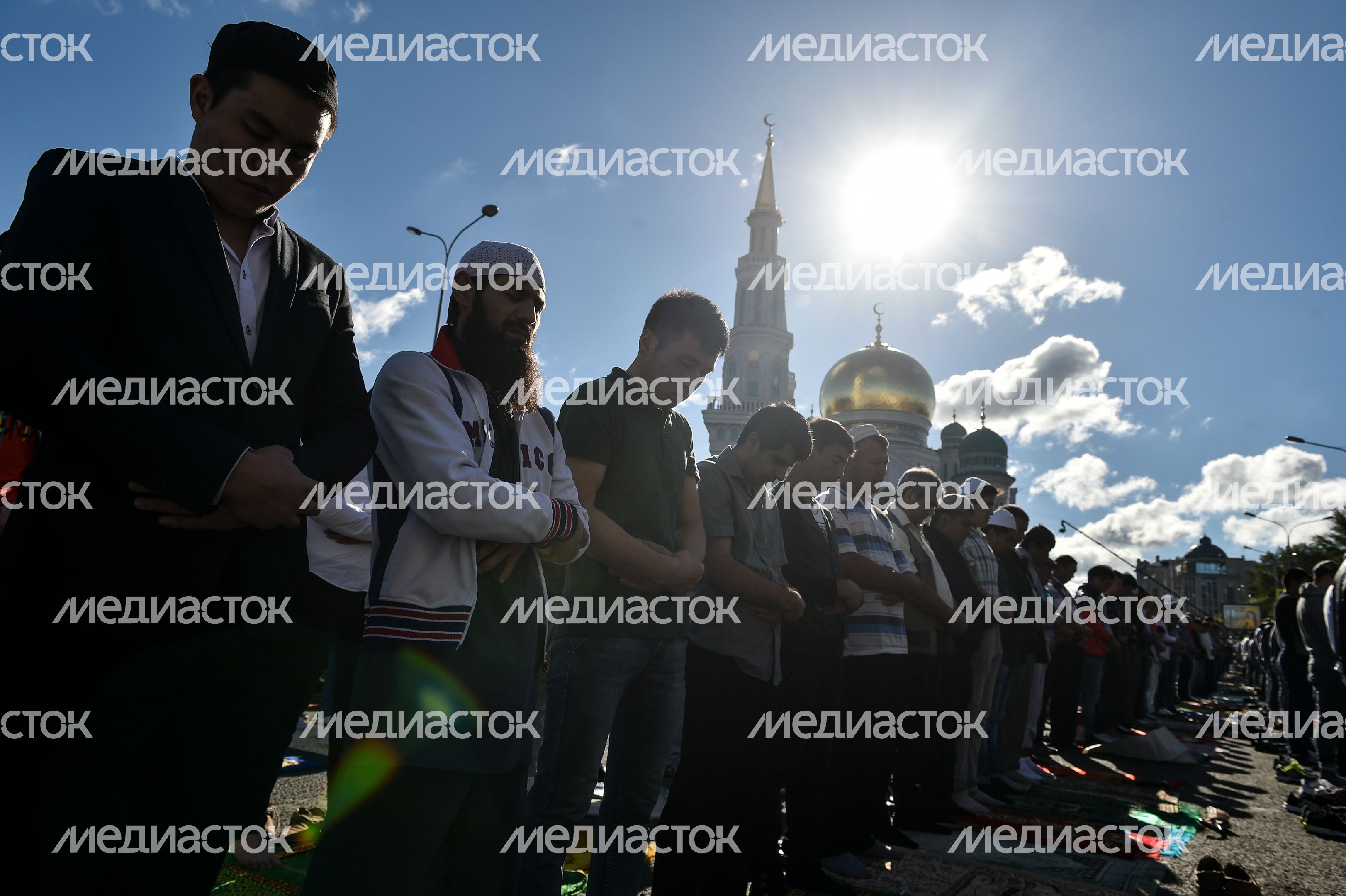 Празднование Ураза-Байрама в Москве