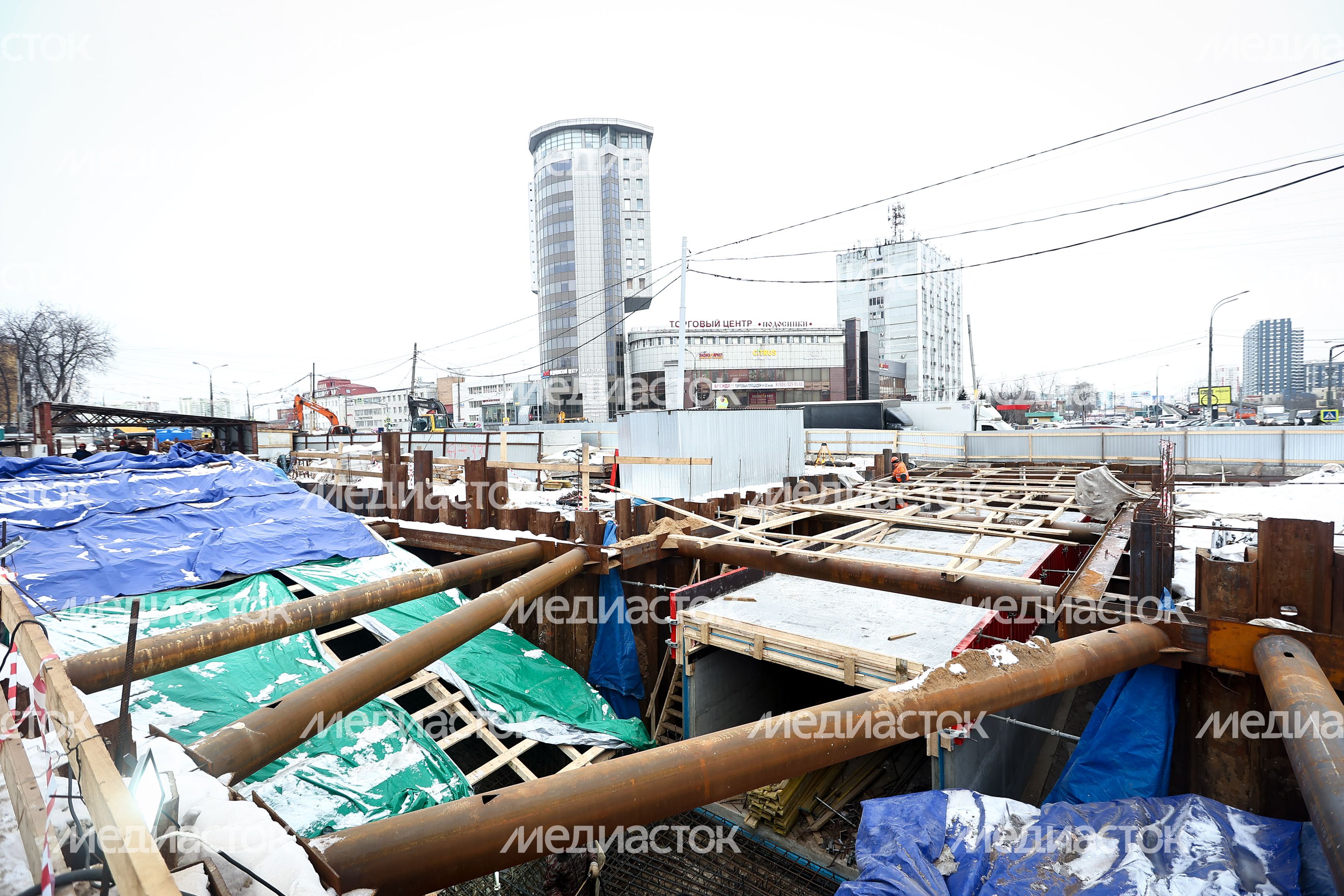 Проверка губернатором строительства эстакады в Люберцах