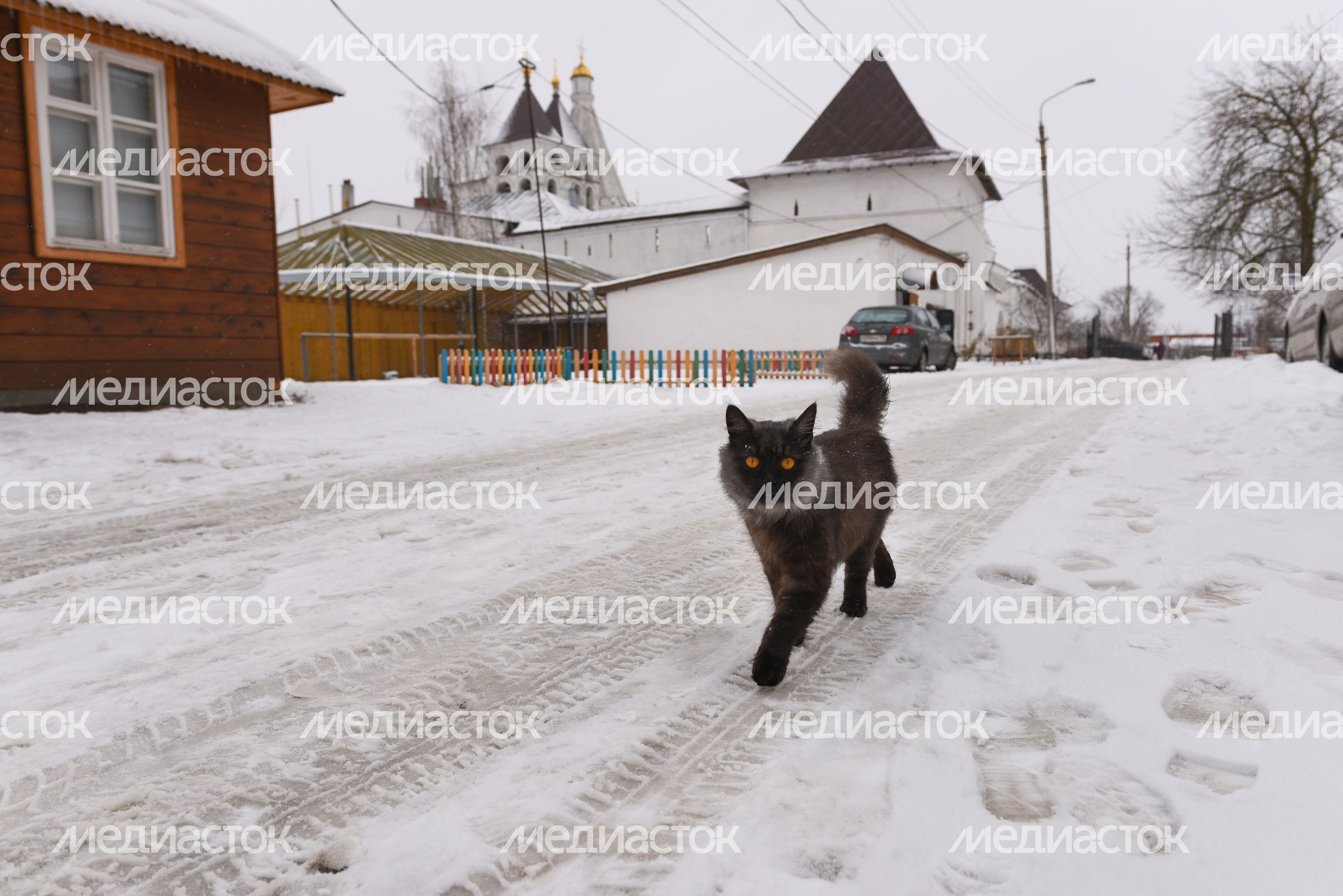 Виды города Серпухов зимой