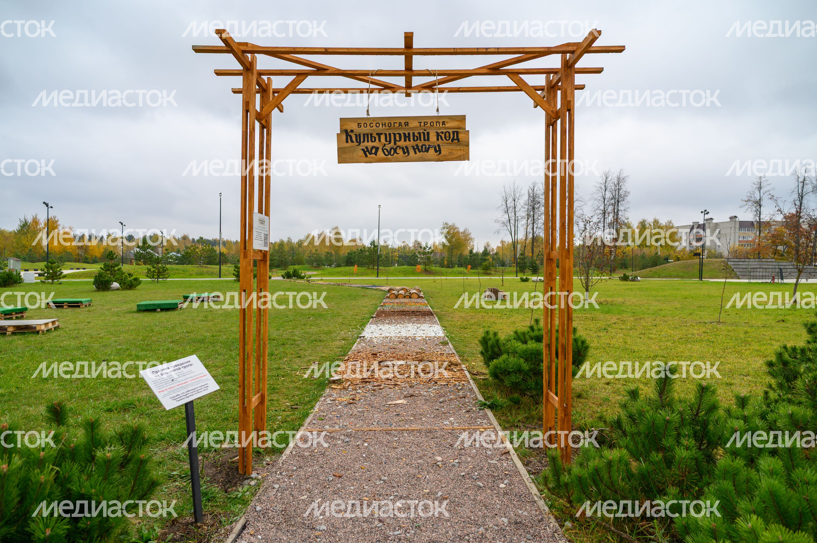 Босоногая тропа «Культурный код на босу ногу» в парке культуры и отдыха «Дулевский» в Ликино-Дулево Босоногая тропа «Культурный код на босу ногу» в парке культуры и отдыха «Дулевский» в Ликино-Дулево
