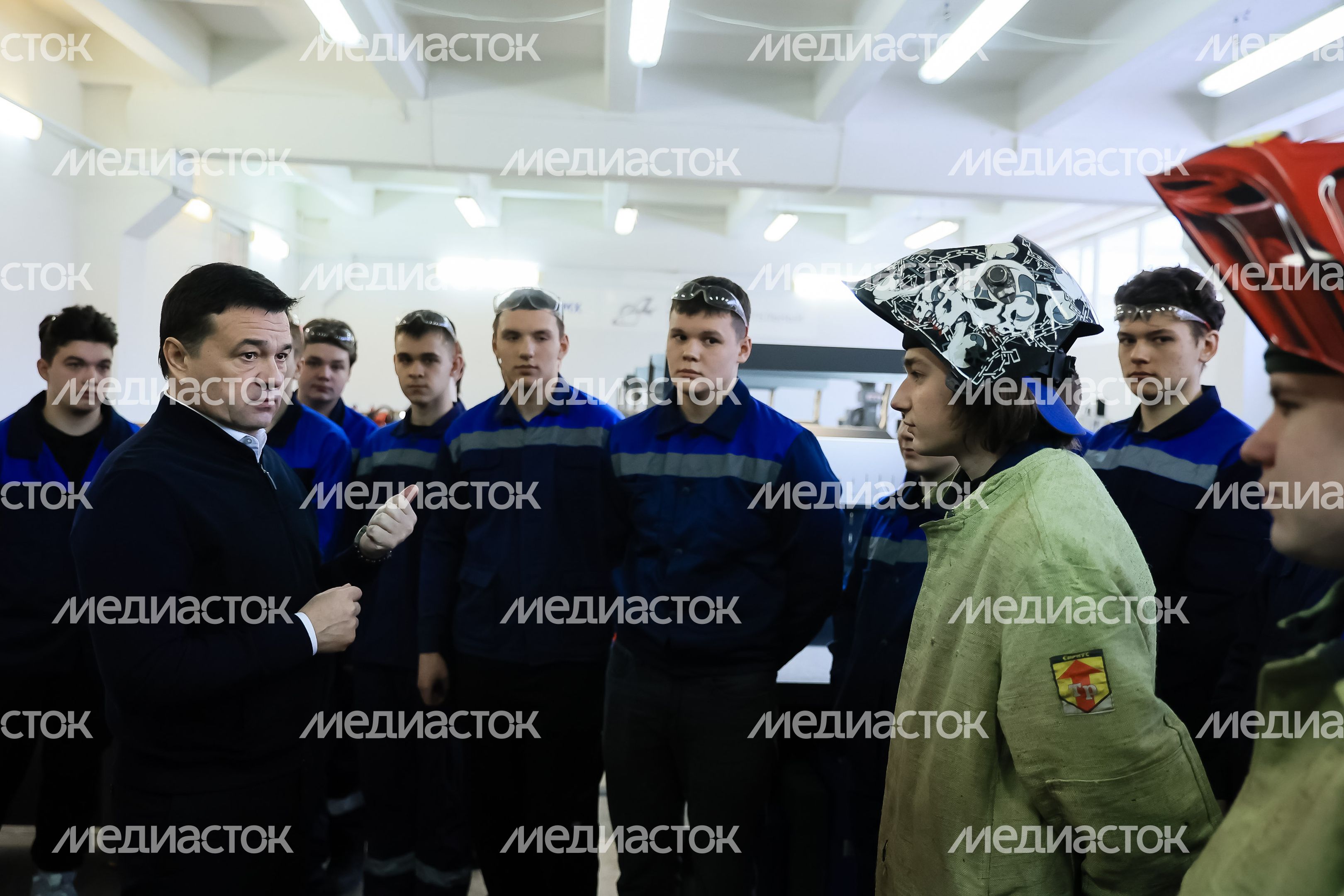 Посещение Губернатором Павлово-Посадского Техникума