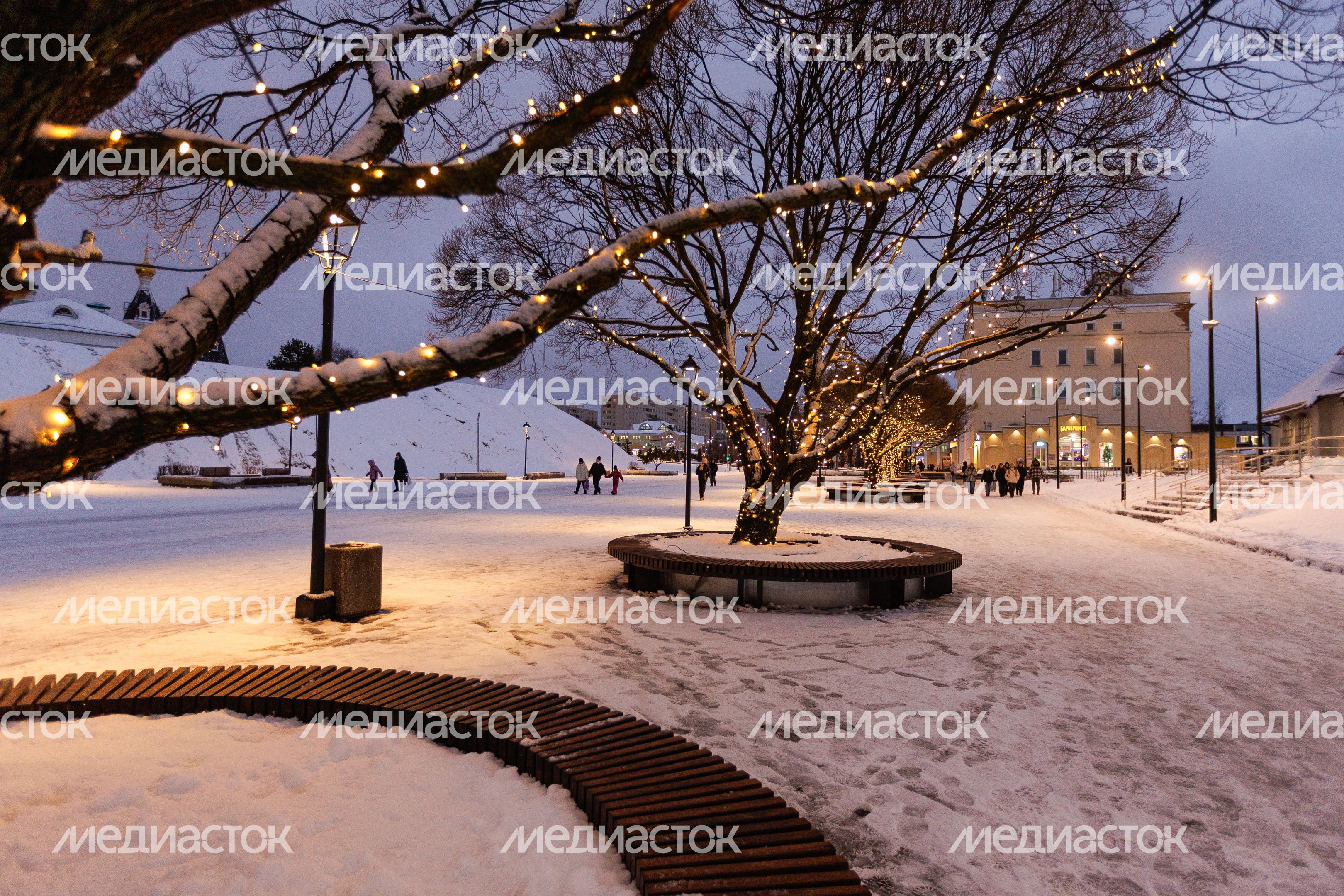 Вечерние виды города Дмитров