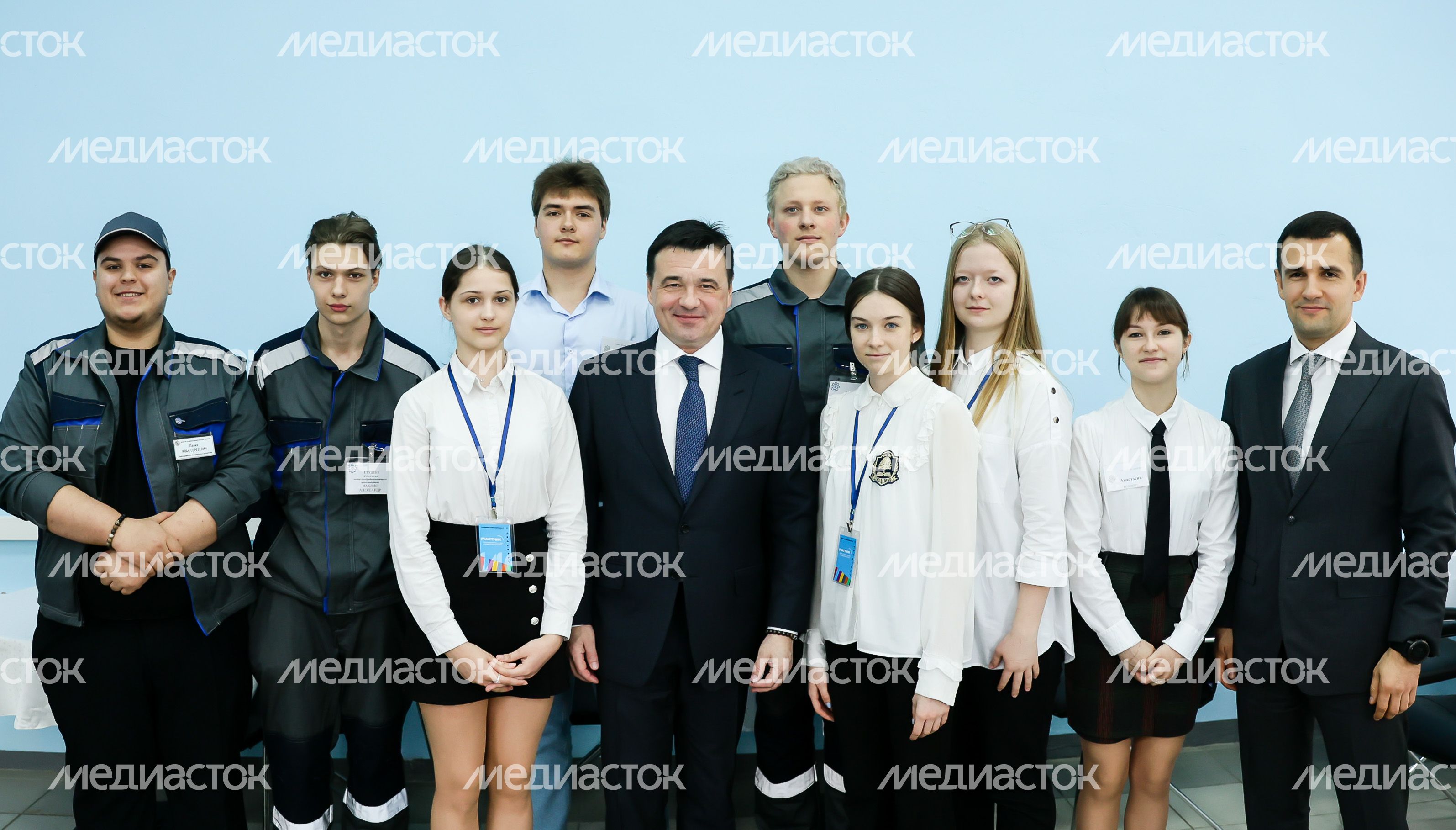 Посещение губернатором Подмосковья колледжа «Энергия» в Реутове