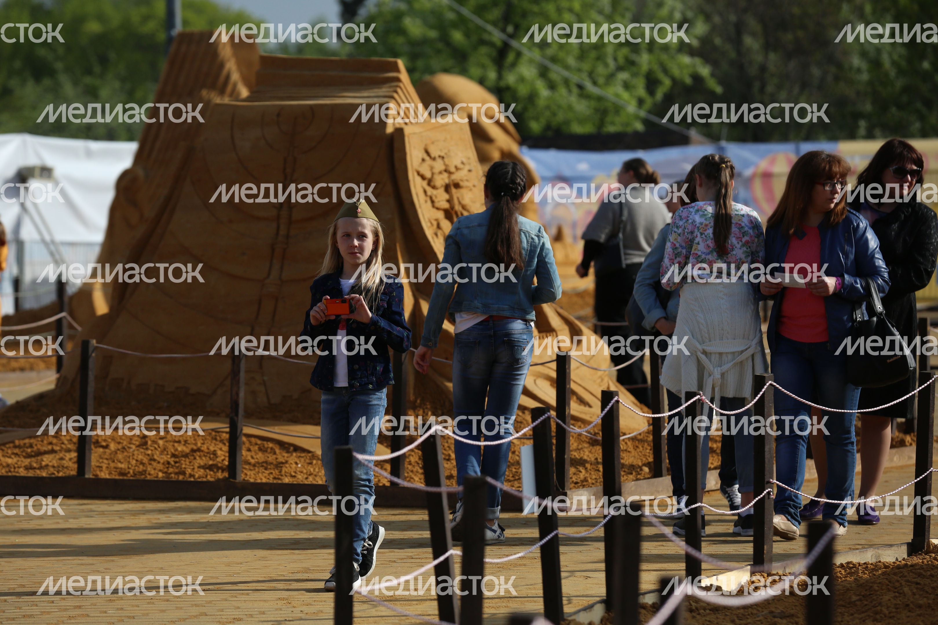 Чемпионат по скульптуре из песка в Москве