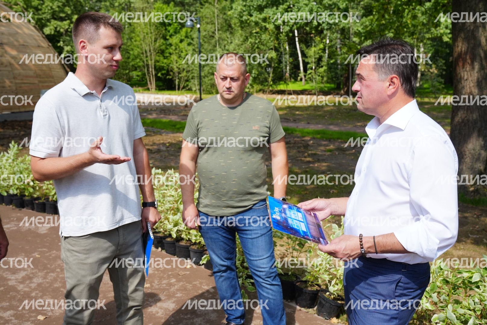 Посещение Фрязинского лесопарка Губернатором Подмосковья