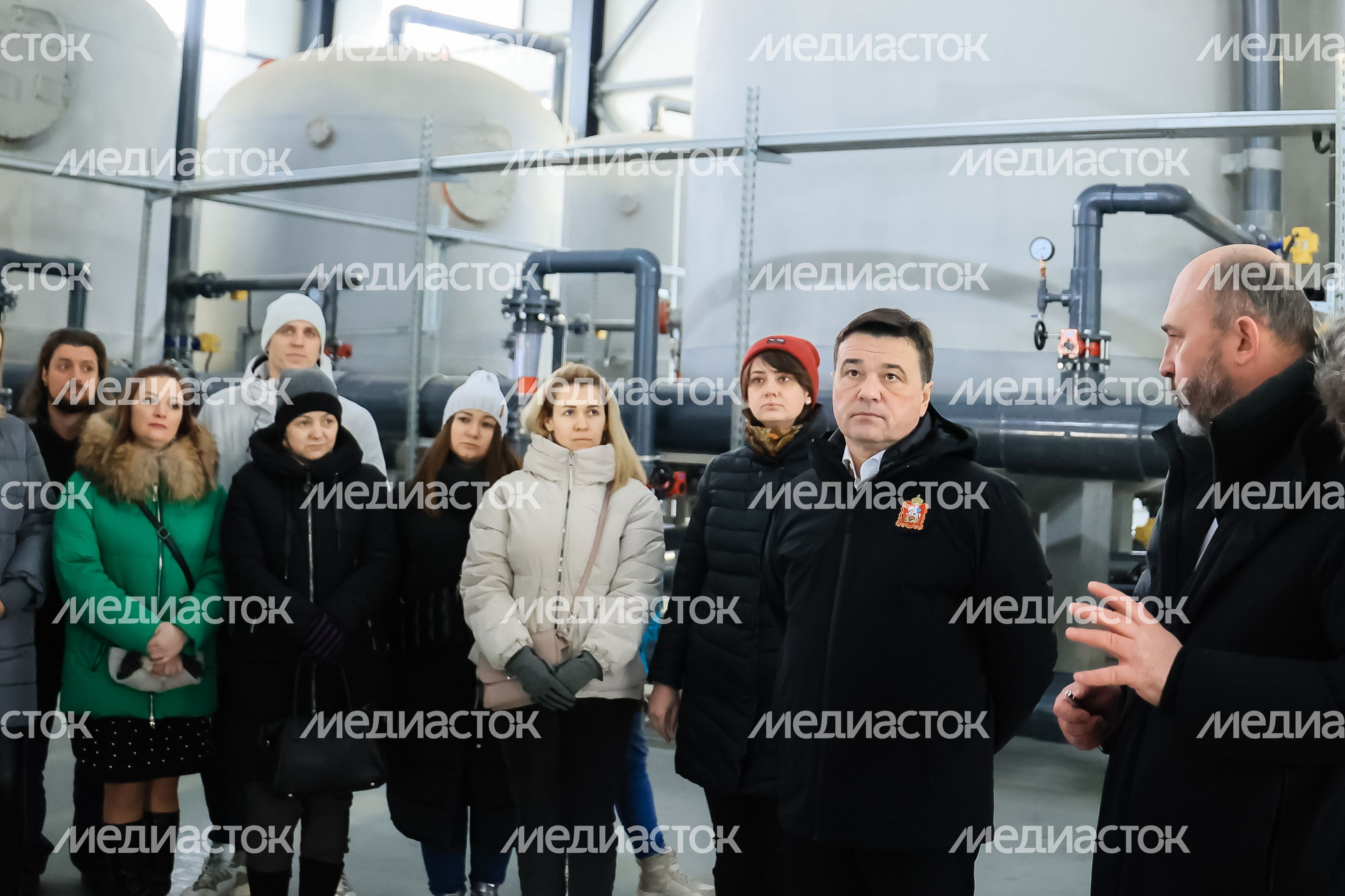 Посещение губернатором Подмосковья ВЗУ во Фрязине
