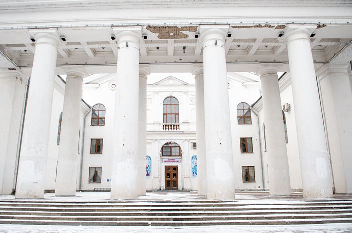 Зимние виды города Воскресенск