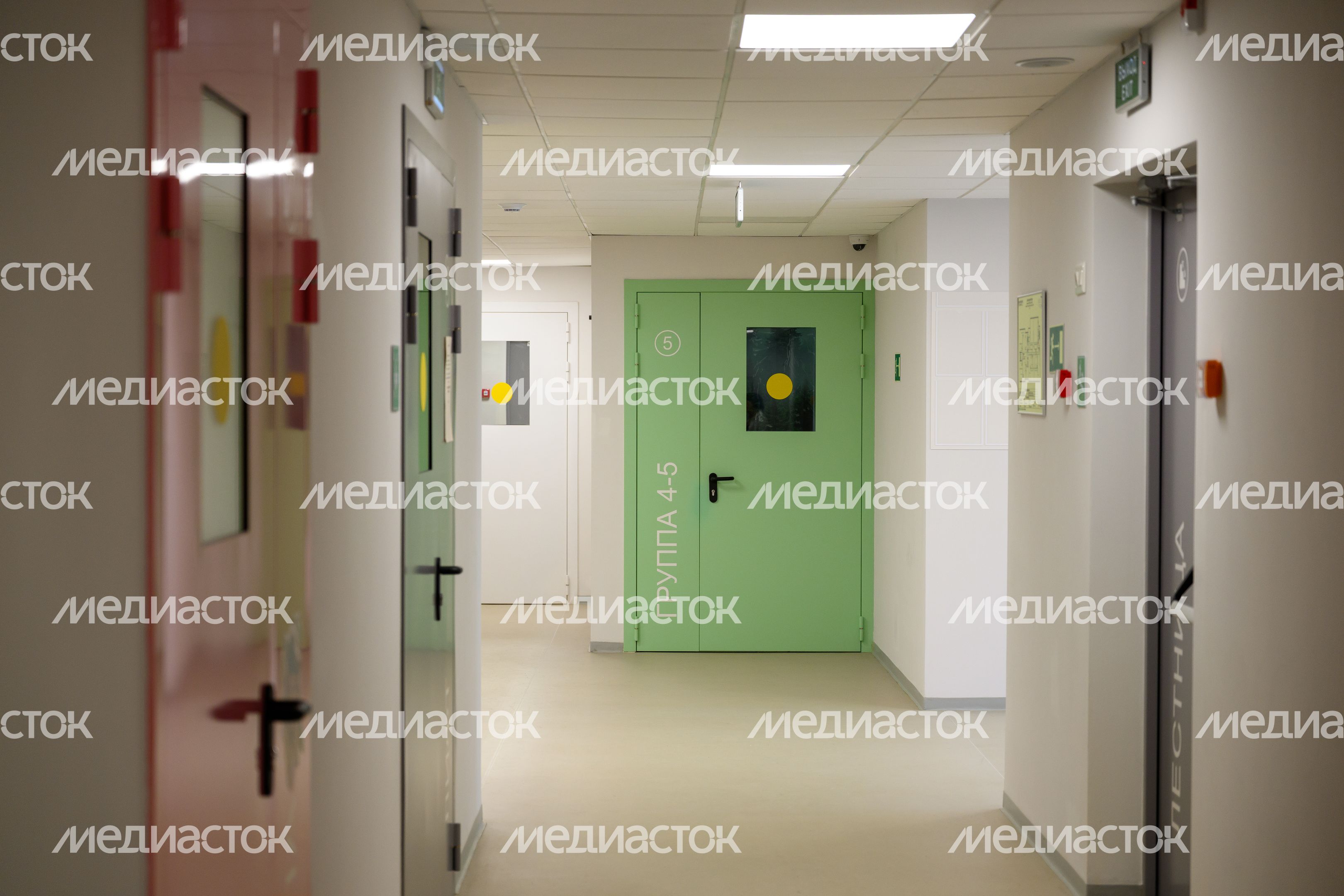 Коридор нового детского сада «Аистенок» в ЖК «Новое Медведково» в Мытищах Коридор нового детского сада «Аистенок» в ЖК «Новое Медведково» в Мытищах