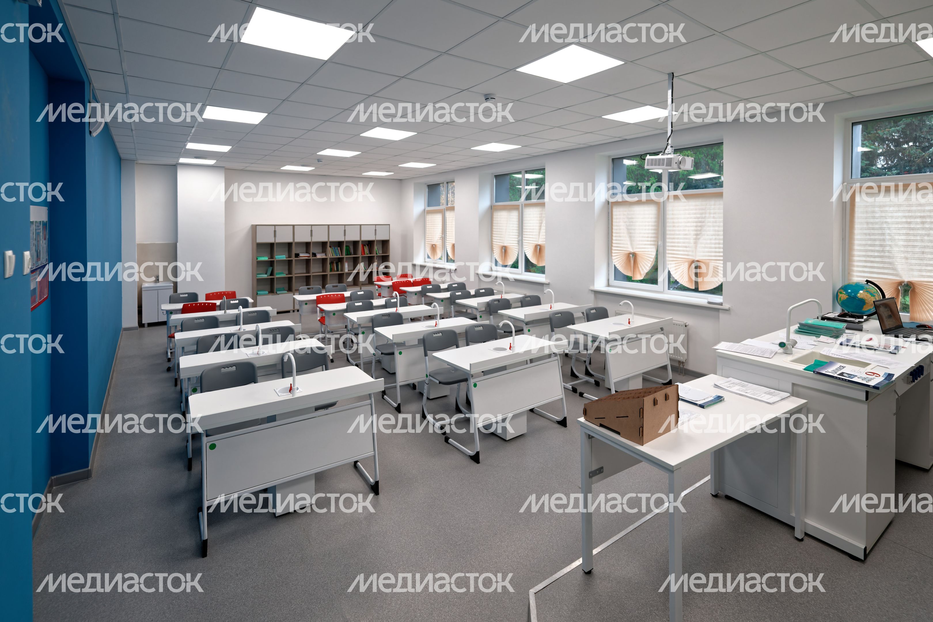 Учебный класс Часцовской средней школы в Одинцовском округе после капитального ремонта Учебный класс Часцовской средней школы в Одинцовском округе после капитального ремонта