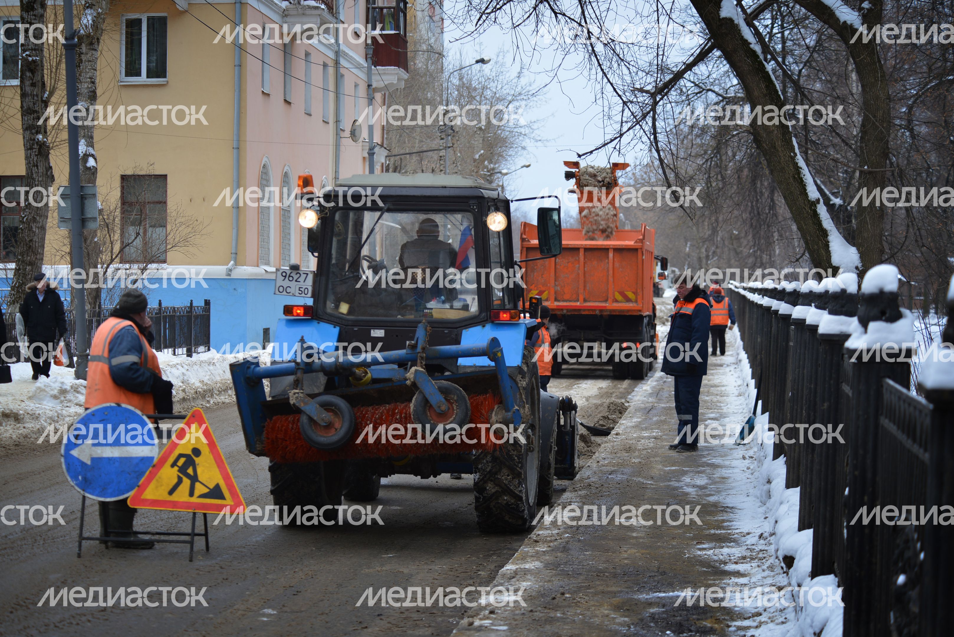 Снегопад в Воскресенске