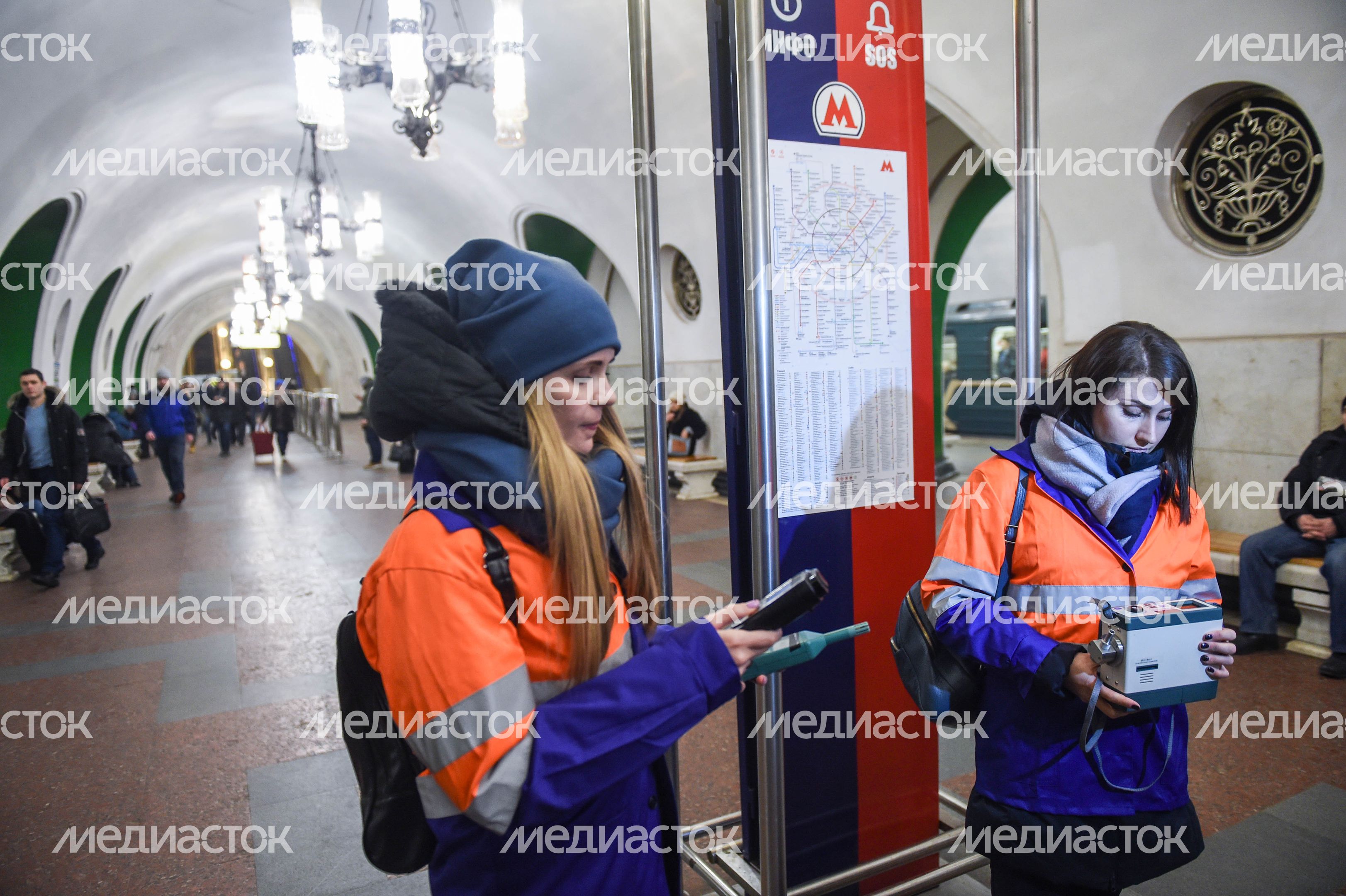 Проверка воздуха в Московском метрополитене