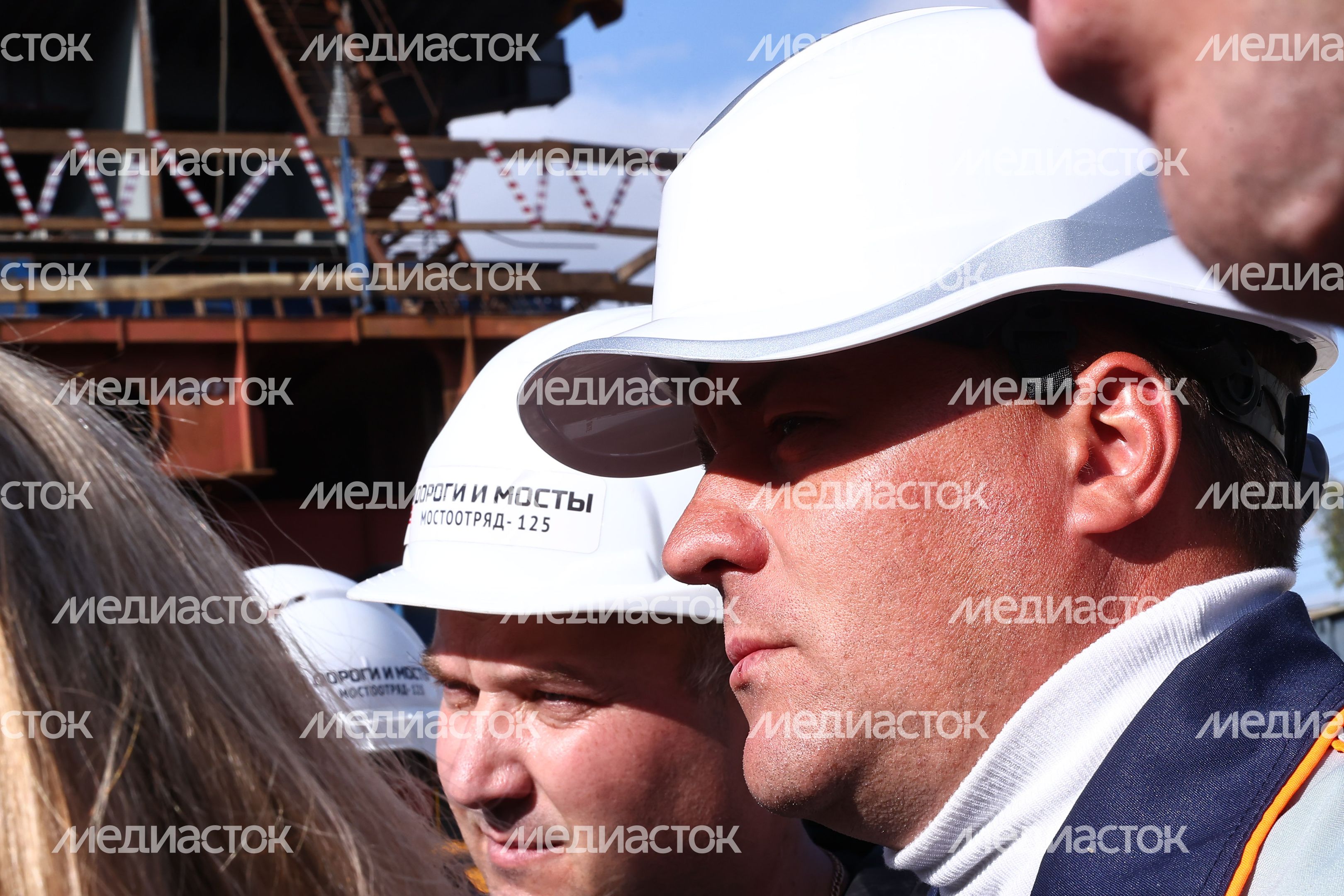 Проверка строительства эстакады в районе станции Быково в Раменском округе Губернатором Подмосковья