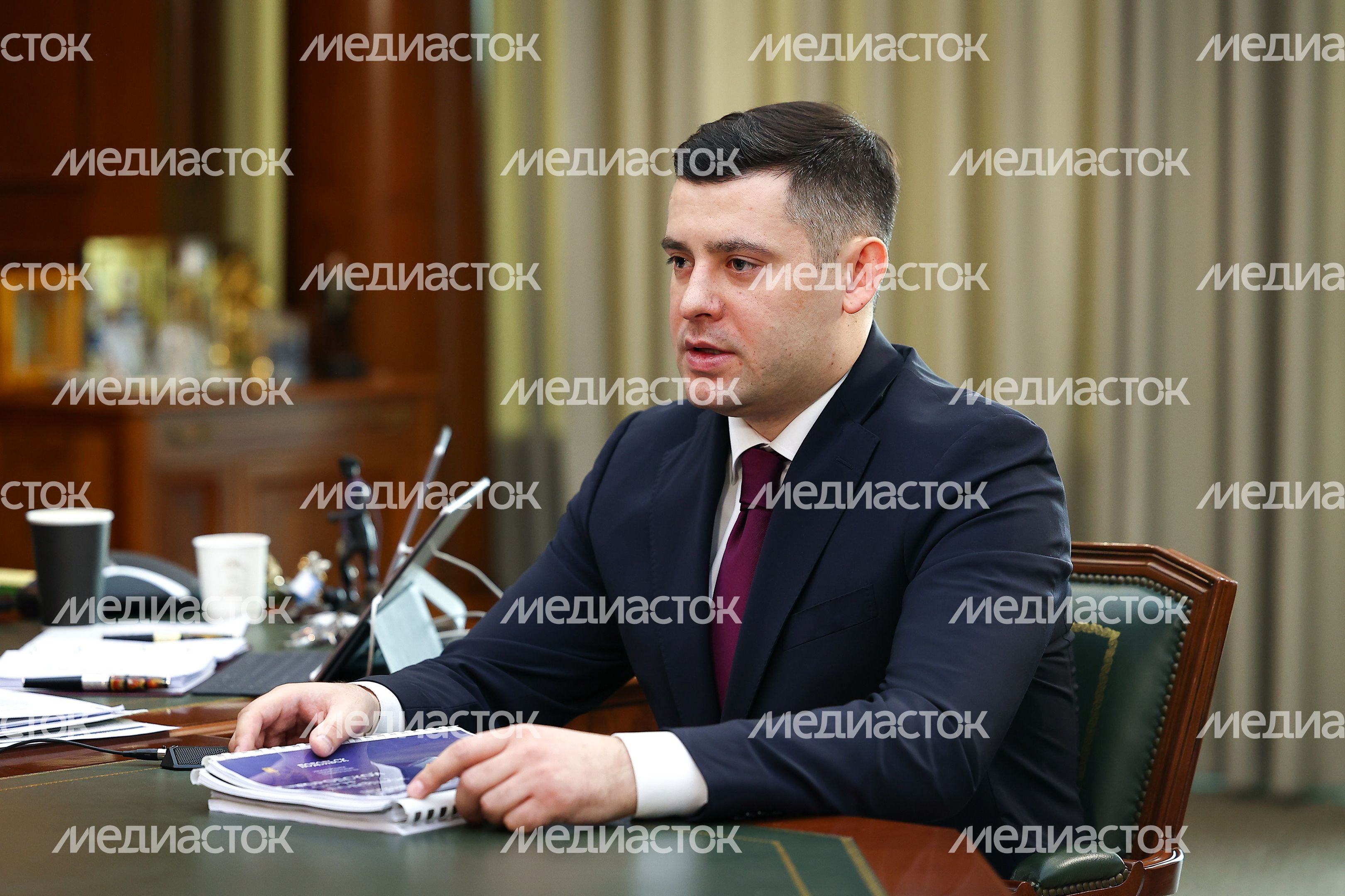 Андрей Воробьев провел рабочую встречу с главой г.о. Подольск