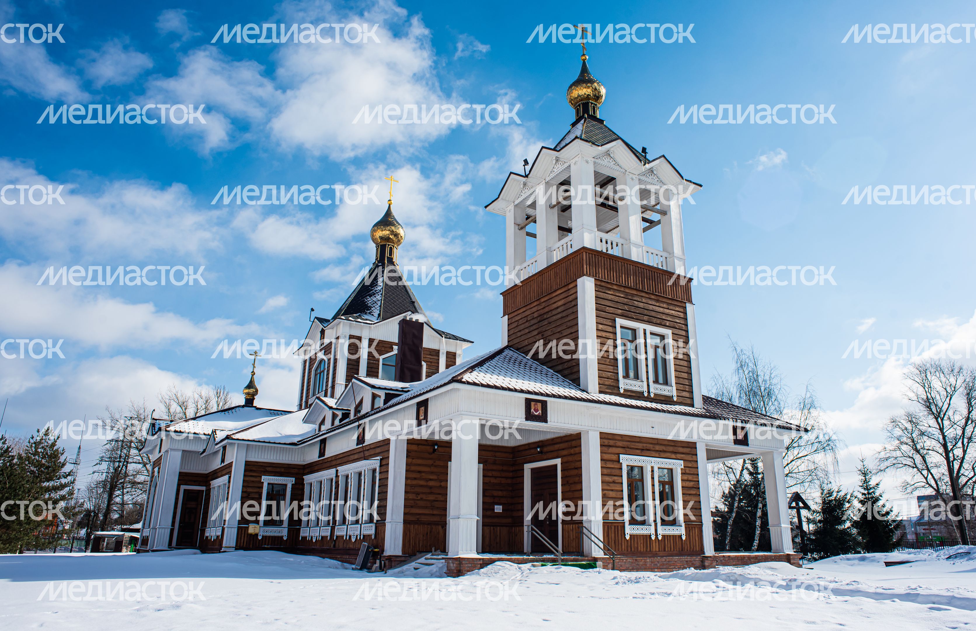 Зимние виды города Электрогорск