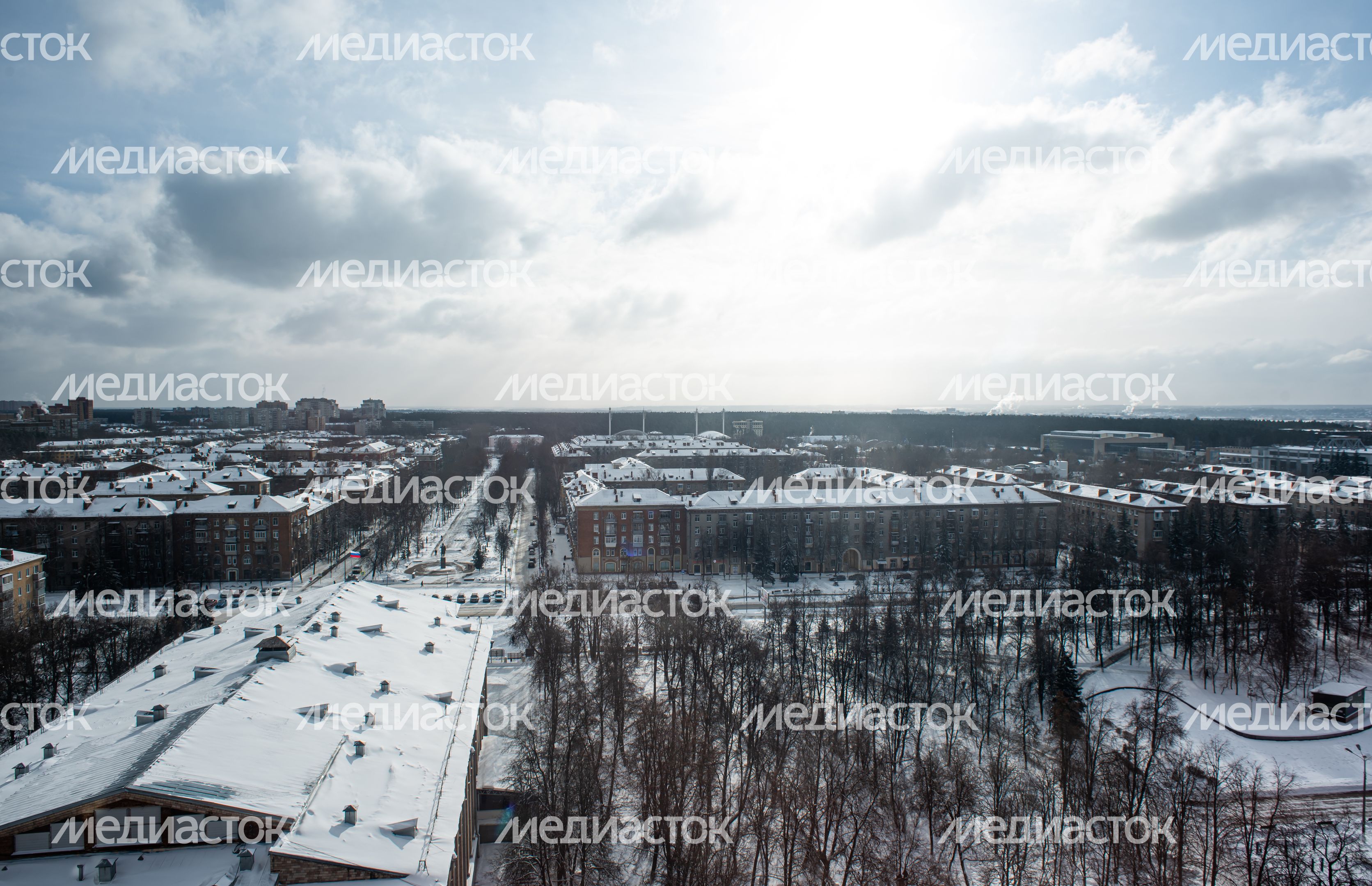 Зимние виды города Жуковский