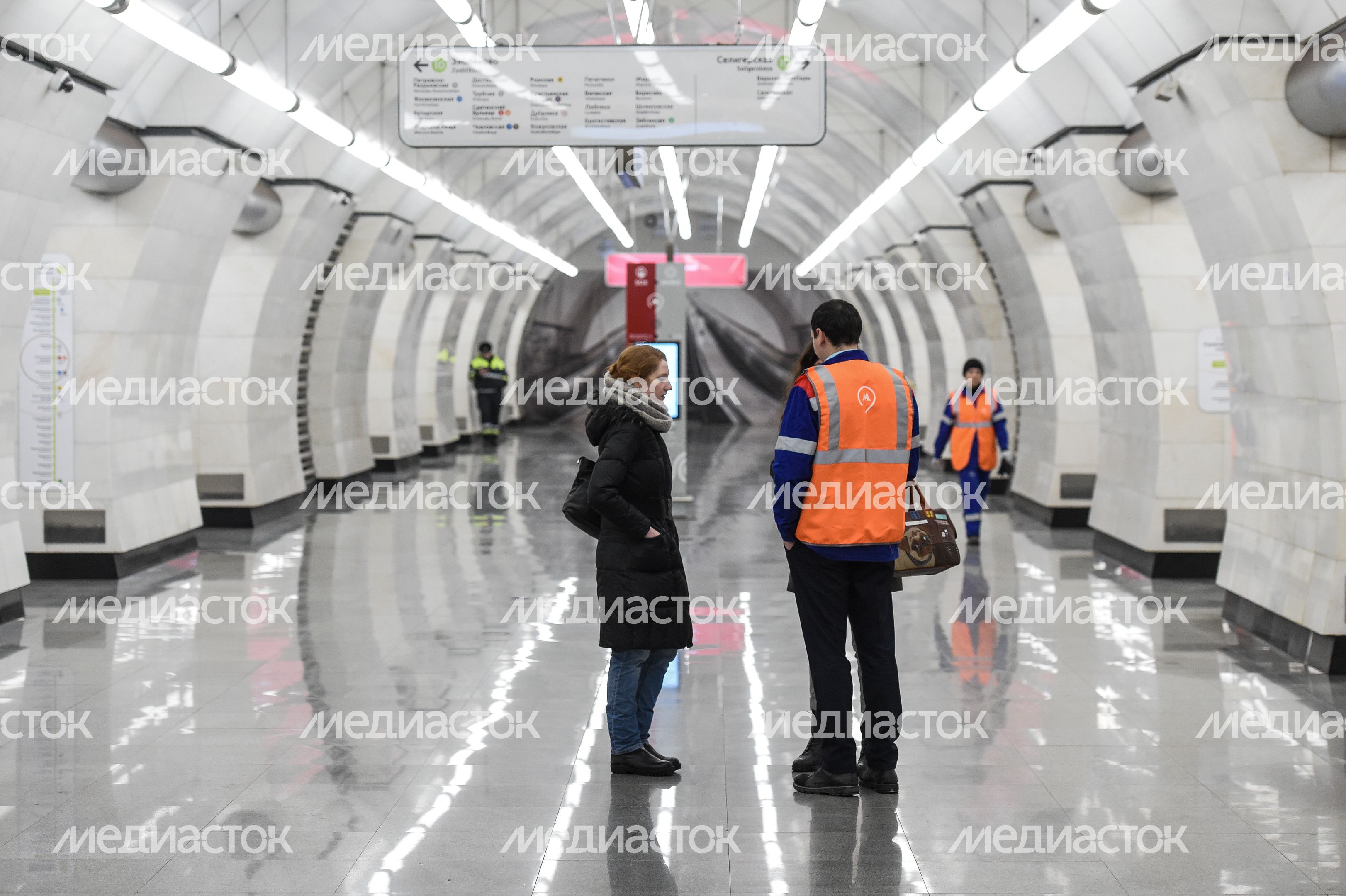 Подтопление станции метро Окружная на севере Москвы