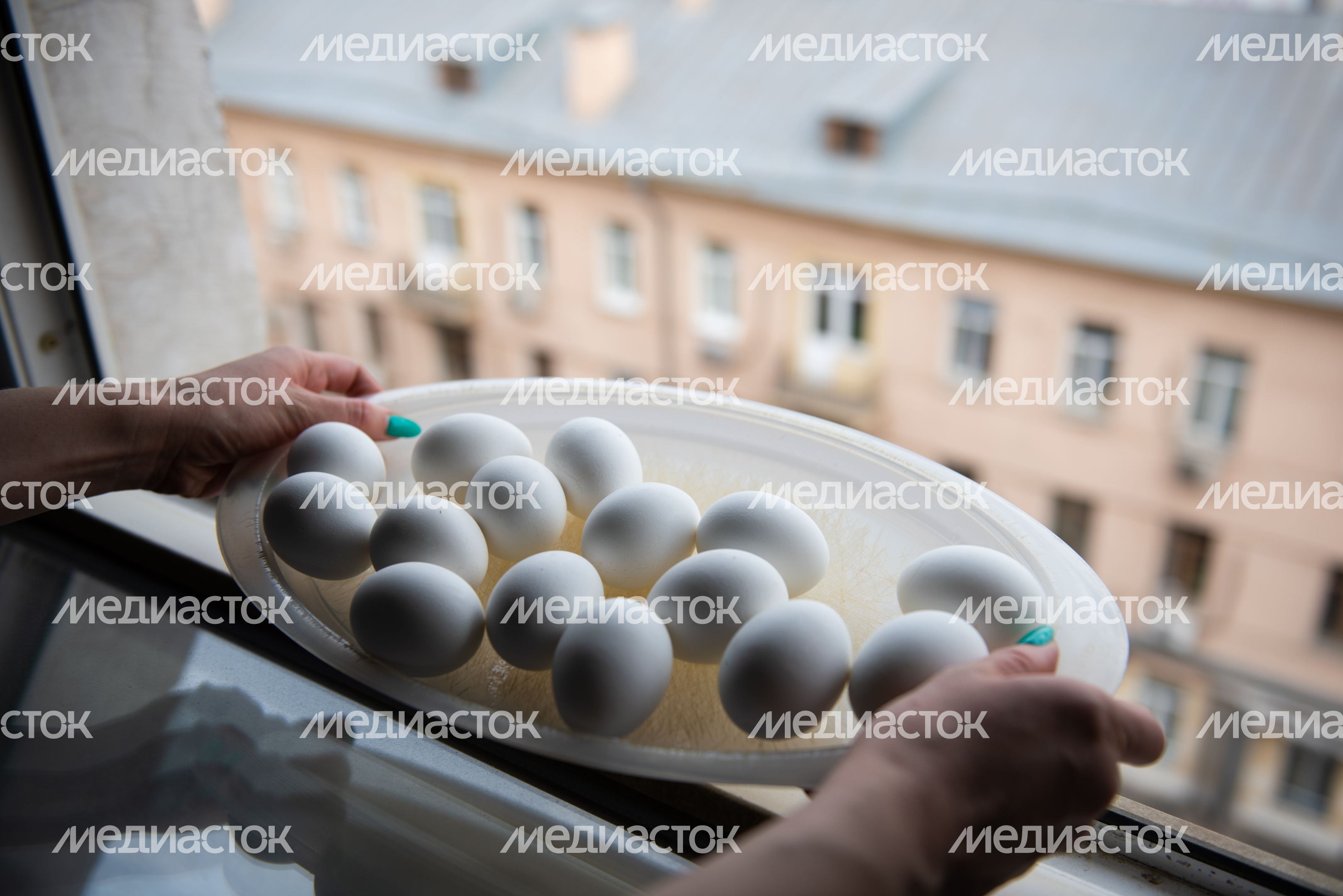 Эксперимент РИАМО по окраске яиц к Пасхе
