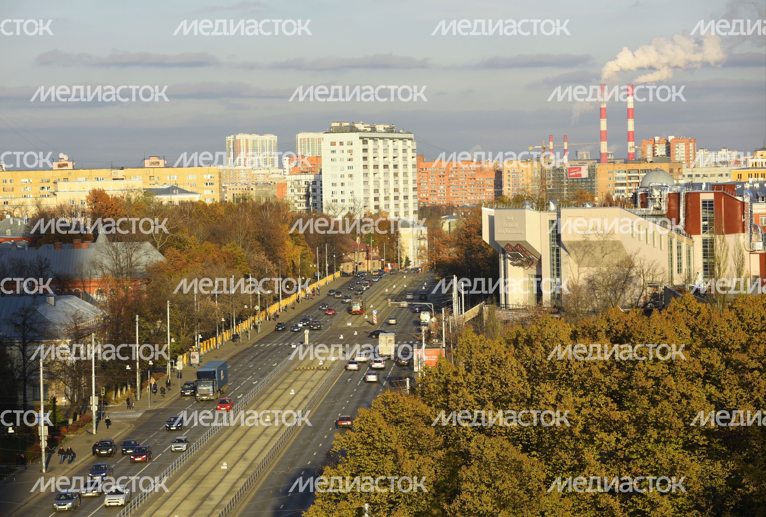 Вид на Русаковскую улицу в Москве