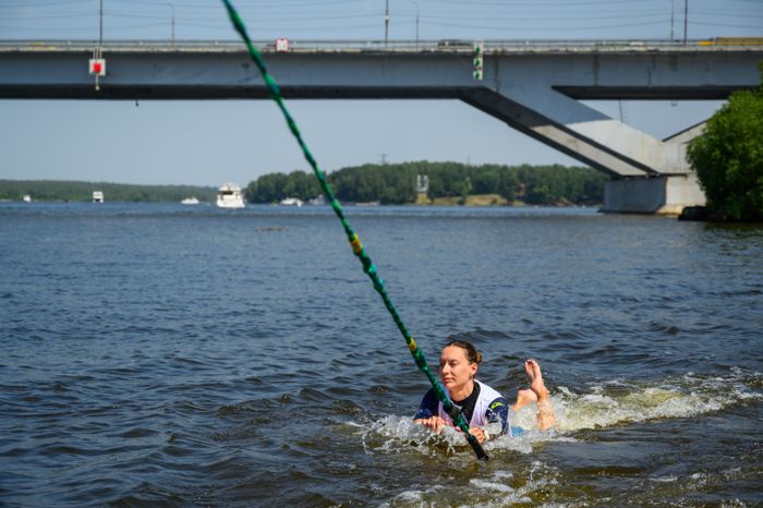 Чемпионат Московской области по серфингу на Пироговском водохранилище в Долгопрудном