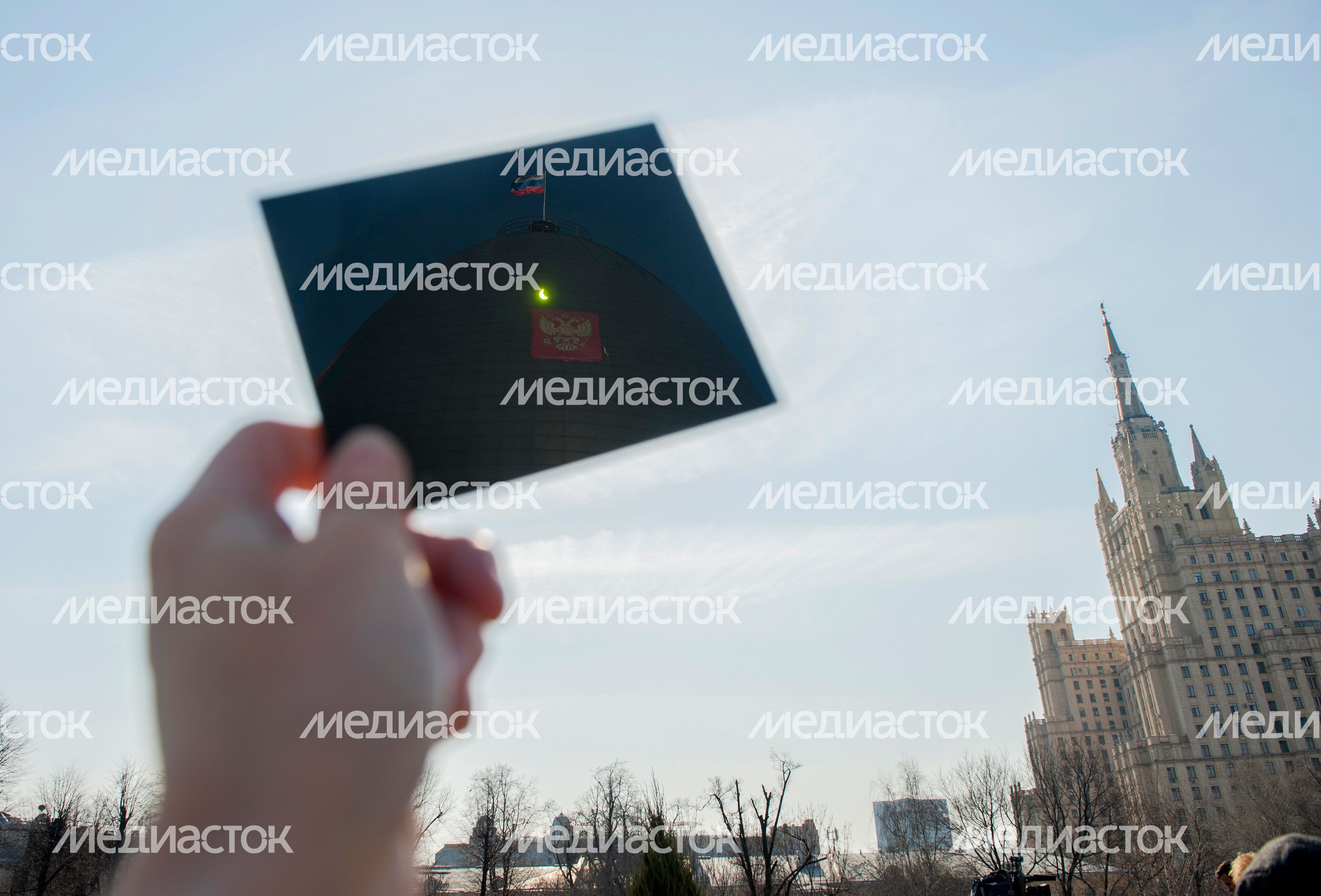 Солнечное затмение в Московском планетарии Солнечное затмение в Московском планетарии