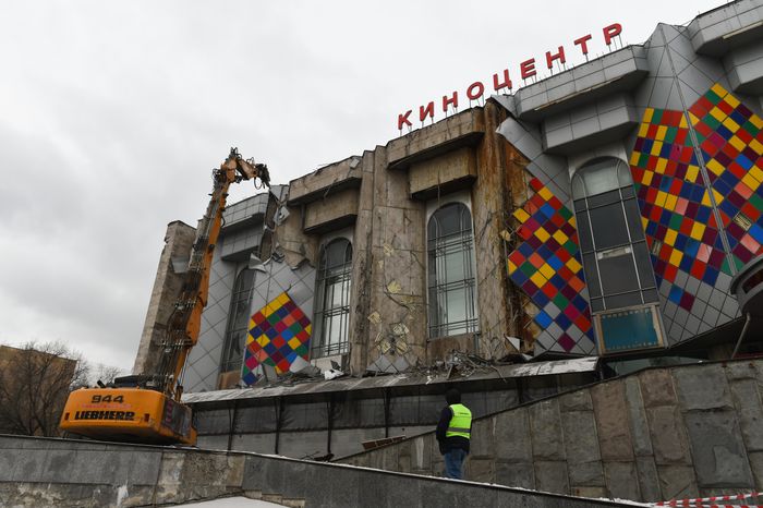 Снос кинотеатра «Соловей» в Москве