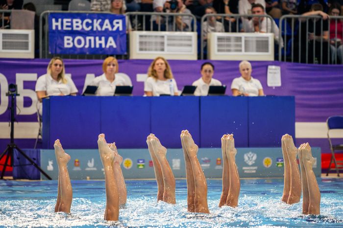 Первенство России по синхронному плаванию среди юношей и девушек в Чехове