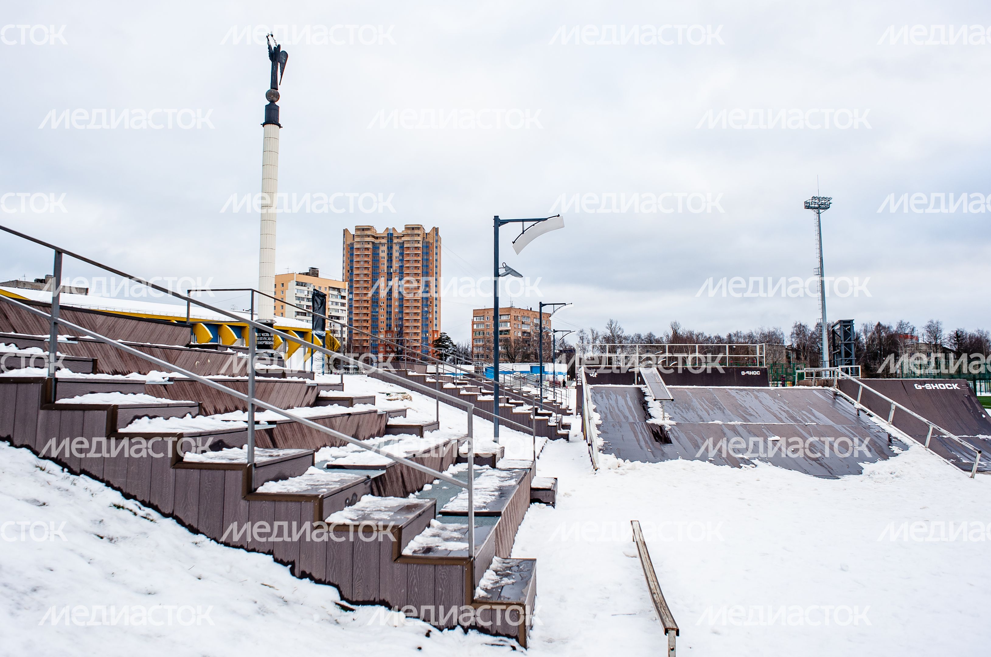 Зимние виды города Одинцово