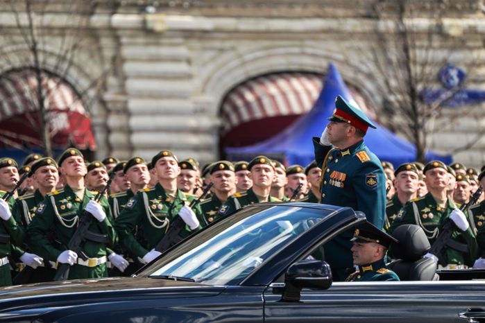Генеральная репетиция парада Победы в Москве в 2021 году