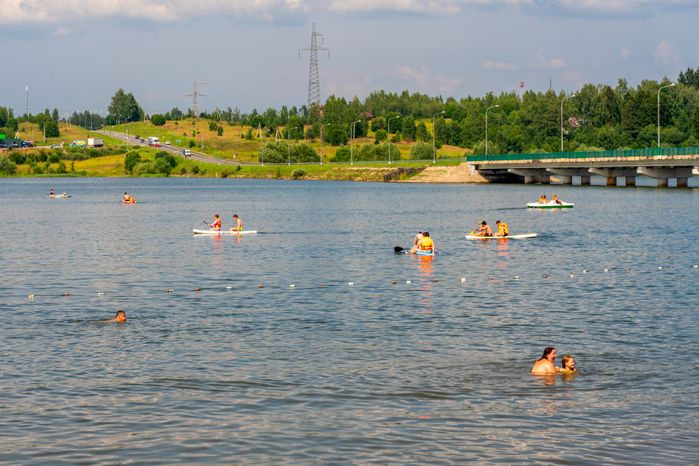 «Ice пляж» на Озеринском водохранилище в Рузе