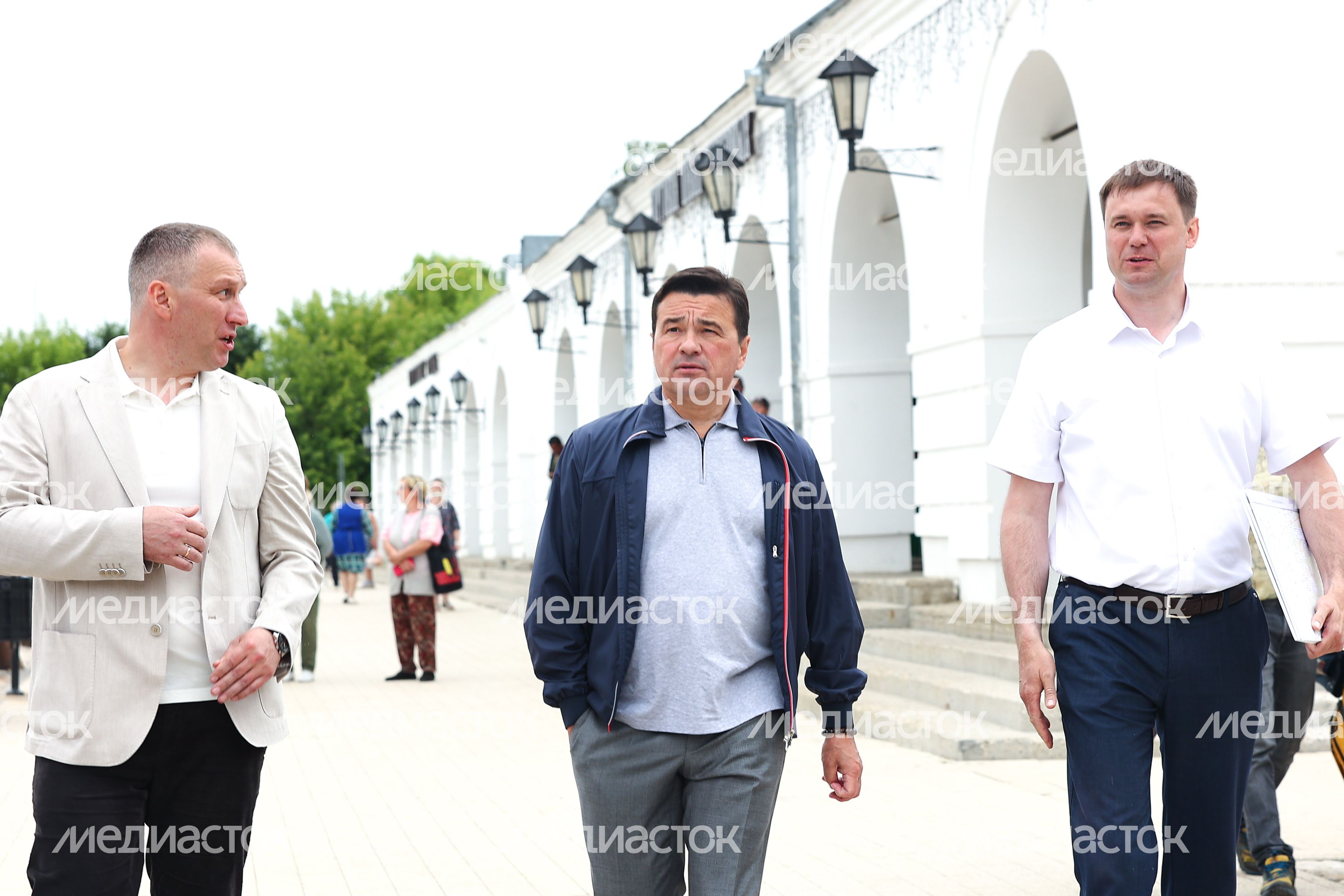 Проверка хода капремонта начальной школы СОШ №1 в Верее Губернатором Подмосковья