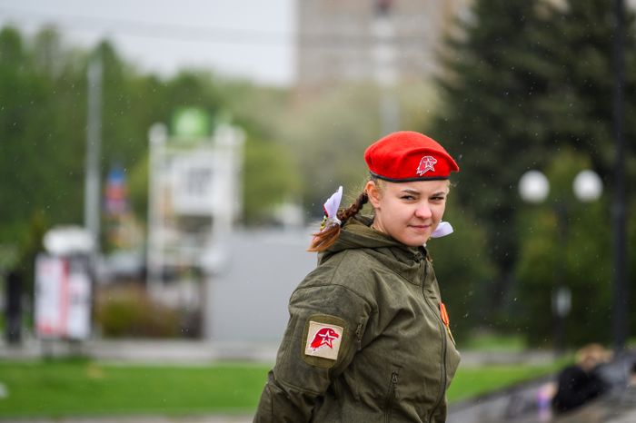 Военно-патриотическая игра «Юнармия, вперед!», посвященная Дню Победы, в Горках Ленинских